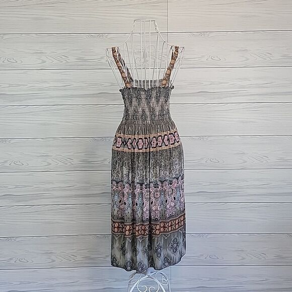Arianna by Howard's silk blend summer midi dress Women's Size S - Picture 7 of 11